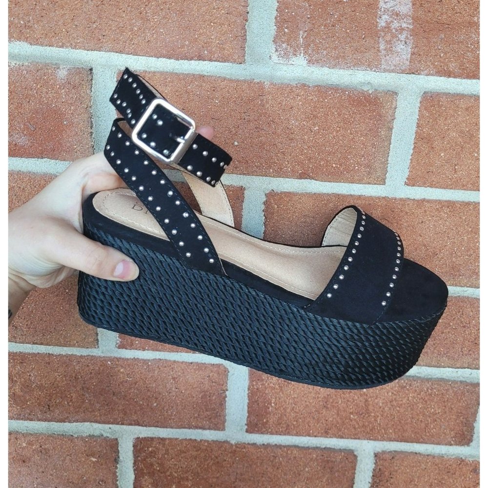 Black Strappy Platforms